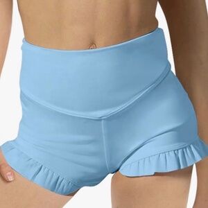 Amazon sky blue ruffle shorts CS